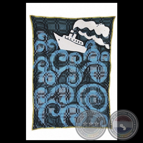 LA NAVE VA - Acrílico sobre una frazada de FELICIANO CENTURIÓN