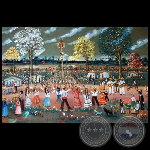 FIESTA DE SAN JUAN - Obra de IGNACIO NUÑEZ SOLER - Colección GRUPO LIEBIG