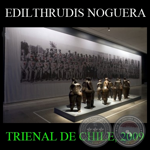 TRIENAL DE CHILE, 2009 - Cermica modelada y fumigada de EDILTHRUDIS NOGUERA