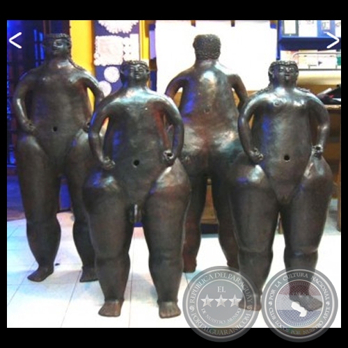 FIGURAS ANTROPOMORFAS, 2011 - Cerámica modelada y fumigada de EDILTHRUDIS NOGUERA