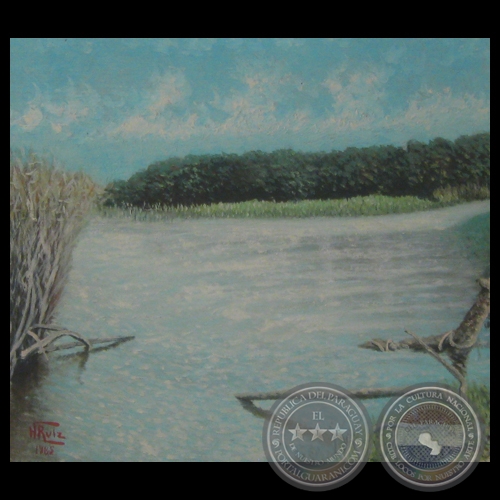 ARROYO TAPIRACUAI, 1985 - Óleo sobre lienzo de HÉCTOR BLAS RUIZ