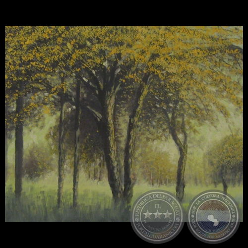 BOSQUE AMARILLO, 1995 - Óleo sobre lienzo de HÉCTOR BLAS RUIZ