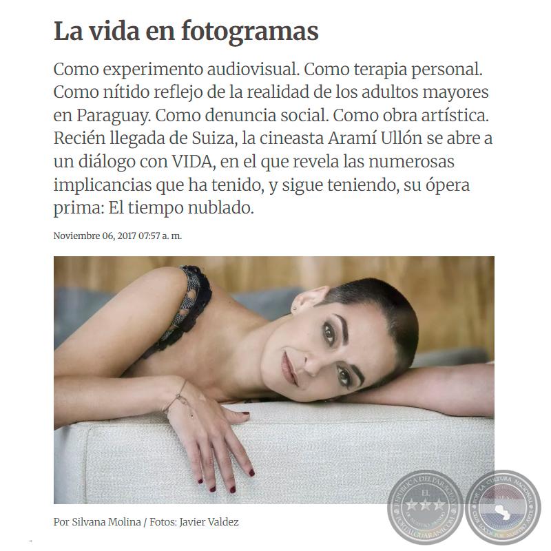 LA VIDA EN FOTOGRAMAS - Por SILVANA MOLINA - Lunes, 6 de Noviembre de 2017