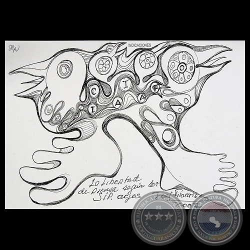 LA LIBERTAD DE PRENSA SEGÚN LOS SIP. AYOS DE ARBILLA - Ilustración de Joel Filártiga