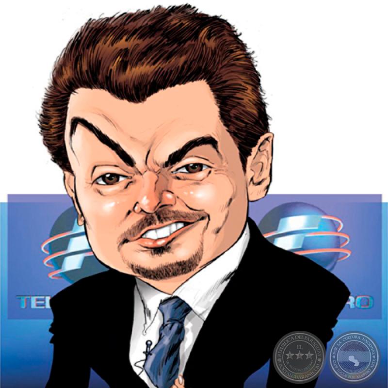 LUIS BAREIRO, PERIODÍSTA - Caricatura digital de LUIS BAREIRO