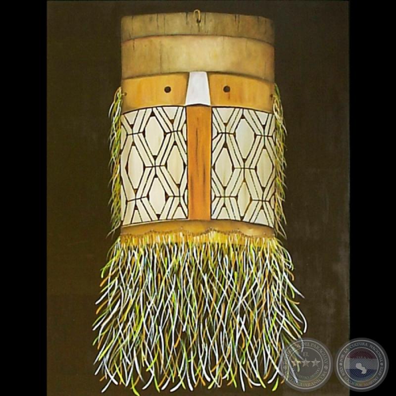 MÁSCARA MAYURAMA, 2004 - Óleo sobre tela DE REGINA  HORNUNG