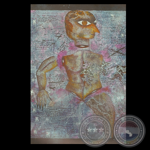 PROHIBIDO COMER CARNE, 1997 - Técnica mixta de MARCELO MEDINA