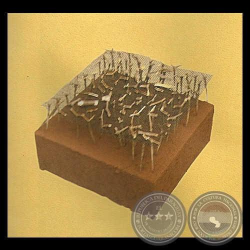 ADIOS A LA TIERRA QUE SANGRA, 1992 -Instalación de MARITÉ ZALDÍVAR