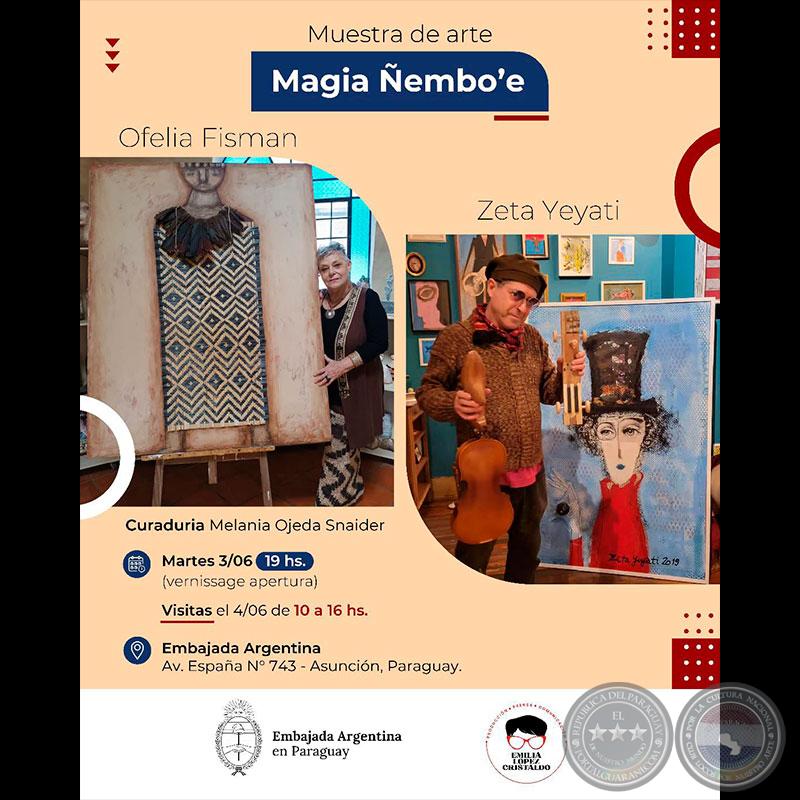 Magia ñembo'e - Muestra de arte de Ofelia Fisman y Zeta Yeyati