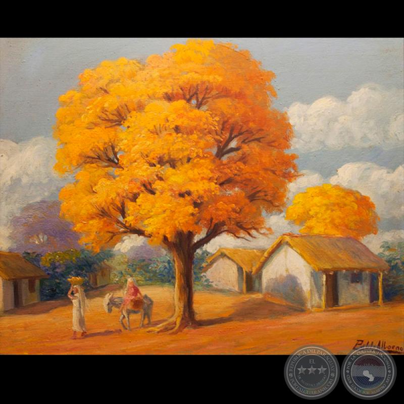 LAPACHO NARANJA - Óleo de PABLO ALBORNO