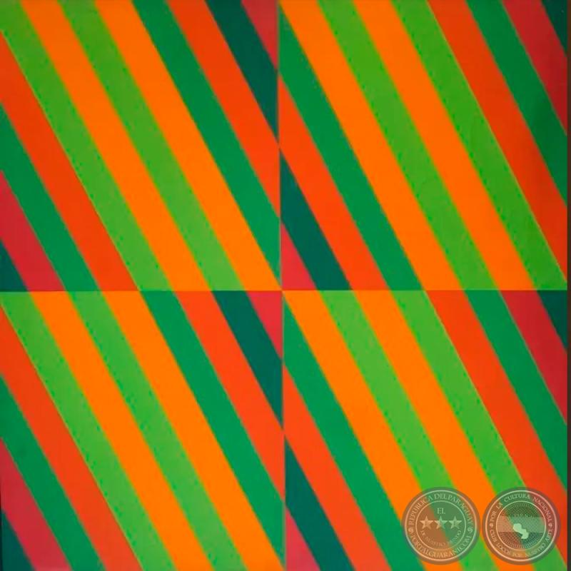 SIN TÍTULO, 1970 - Pintura acrílica sobre tela de ENRIQUE CAREAGA