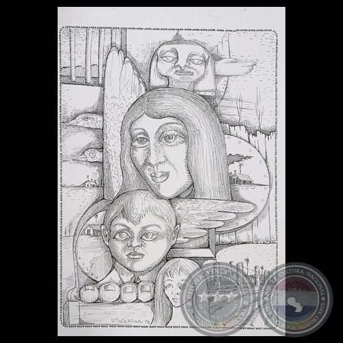 RECUERDO DE LA NIÑEZ DE JOELITO, YBYCUI - Ilustración de Joel Filártiga