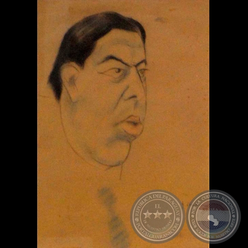 VICE-PRESIDENTE DE LA REPÚBLICA RAUL CAZAL RIBEIRO - Dibujo de Miguel Acevedo