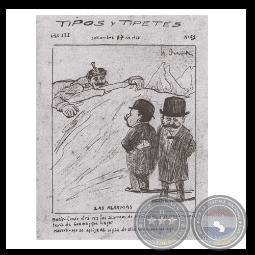 TIPOS Y TIPETES - Ilustración de Miguel Acevedo - Año 1910