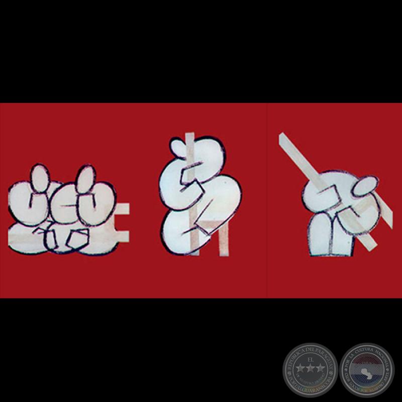 LA CAÍDA DEL TRONO, 1986 - Diseños de ADRIANA GONZÁLEZ BRUN