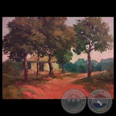 RANCHO CAMPESINO - Óleo de ALICIA BRAVARD