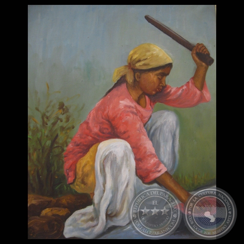 LAVANDERA, 2012 - Óleo sobre lienzo de AMALIA WAGENER