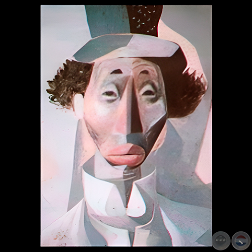 PAYASO - Témpera de ANDRÉS GUEVARA