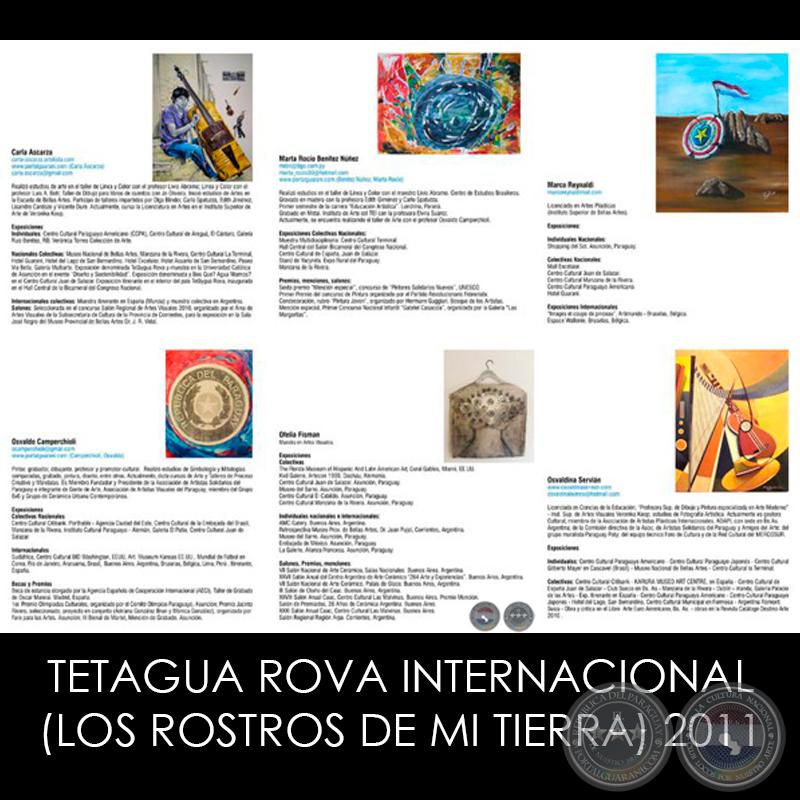 TETAGUA ROVA INTERNACIONAL (LOS ROSTROS DE MI TIERRA), 2011 - ARTISTAS SOLIDARIOS 