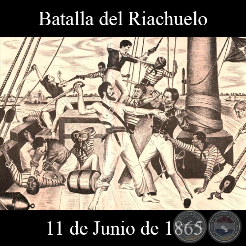 BATALLA DEL RIACHUELO - 11 DE JUNIO DE 1865 - Dibujo de WALTER BONIFAZI