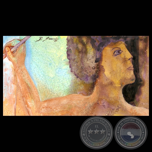 EL PINTOR, 1997 - Acuarela de BENITO GARCÍA