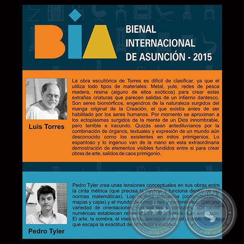 ARTISTA PEDRO TYLER DARÁ CHARLA EN MUSA - BIENAL INTERNACIONAL DE ASUNCIÓN 2015