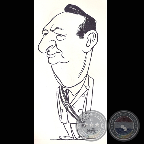 GENERAL ANDRS RODRGUEZ - Caricatura de Botti - Ao 1992