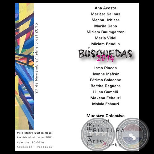 BÚSQUEDAS, 2014 - Muestra Colectiva de MAKENA ECHAURI