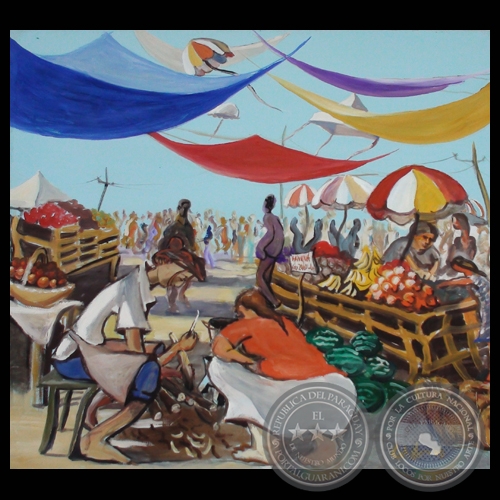 EL MERCADO, 2009 - Óleo sobre tela de FEDERICO CABALLERO