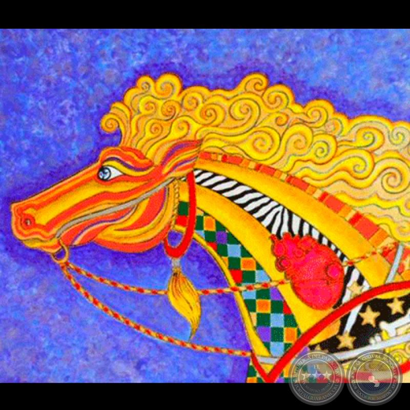 CABALLO DE LA LUZ, 2013 (DETALLE) - Técnica mixta de MELVIN ROLDAN