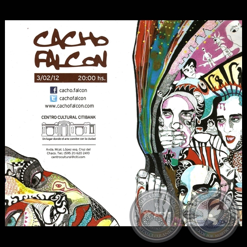 CACHO FALCÓN OBRAS - EXPOSICIÓN EN EL CENTRO CULTURAL CITIBANK, 2012
