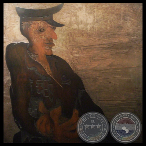 EL GENERAL, 2011 - Xilopintura de CARLOS COLOMBINO