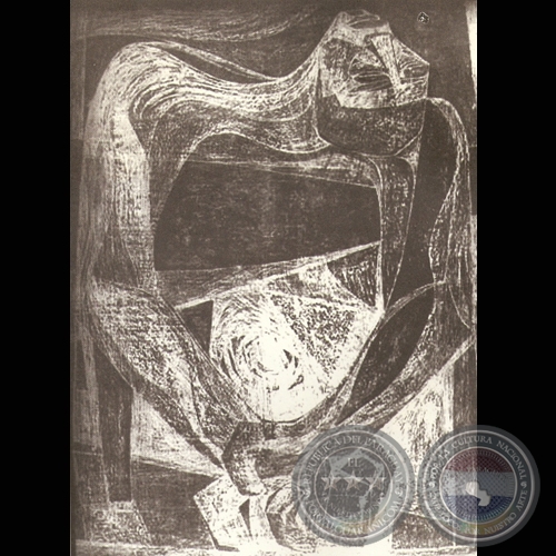 EL TORTURADO, 1962 - Esgrafiado de CARLOS COLOMBINO