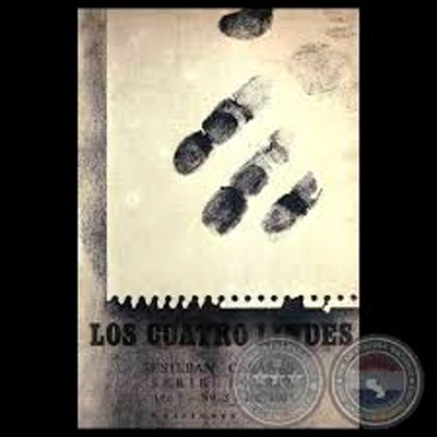 LOS CUATRO LINDES, 1981 - Poesías de ESTEBAN CABAÑAS - TAPA: OSVALDO SALERNO