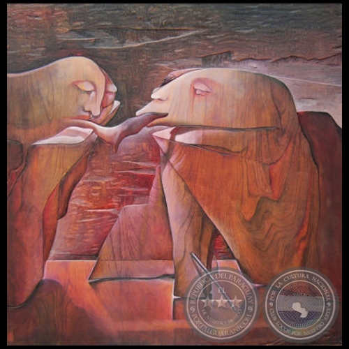 LA PRÓXIMA CENA II, 2009 - Xilopinturas de CARLOS COLOMBINO
