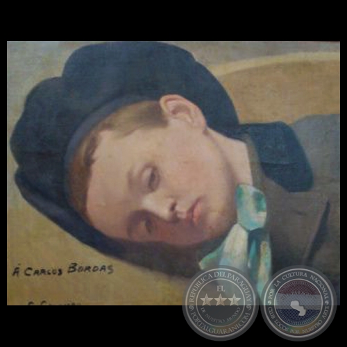 A CARLOS BORDAS, 1907 - Óleo de CARLOS COLOMBO