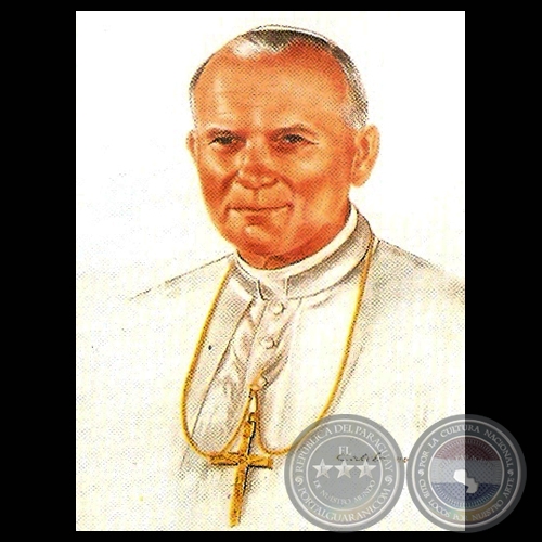 RETRATO DE JUAN PABLO II - Obra de CARMEN BOGADO DE TUMA