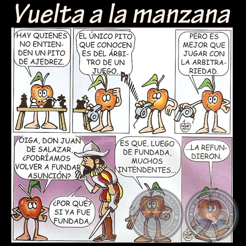 VUELTA A LA MANZANA, 2009 - Humor gráfico de MARIO CASARTELLI