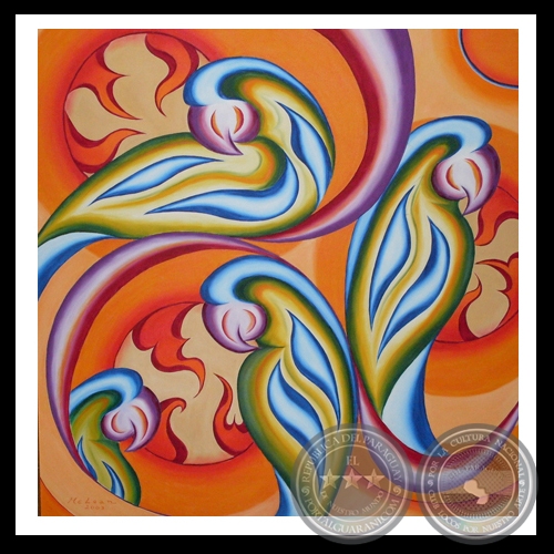 LOROS, 2008 - Óleo sobre lienzo MERCEDES McLEAN DE CENTURIÓN