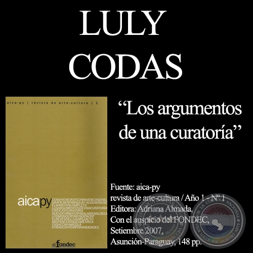 LOS ARGUMENTOS DE UNA CURATORÍA