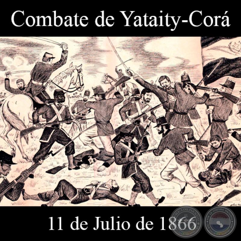 COMBATE DE YATAITY-CORÁ - 11 DE JULIO DE 1866 - Dibujo de WALTER BONIFAZI 