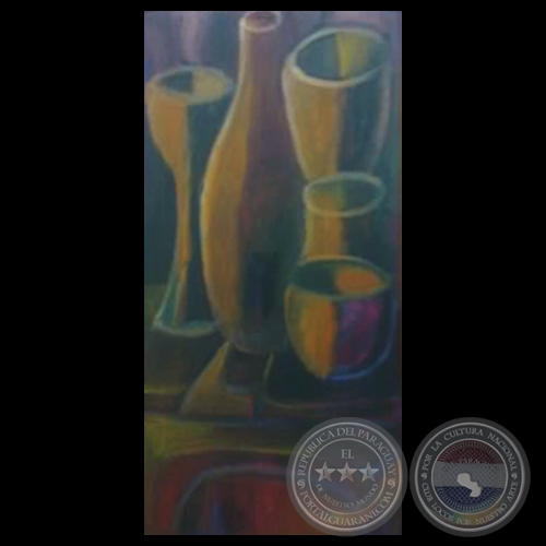 BODEGÓN, 1968 - Óleo sobre duratex de VÍCTOR OCAMPOS