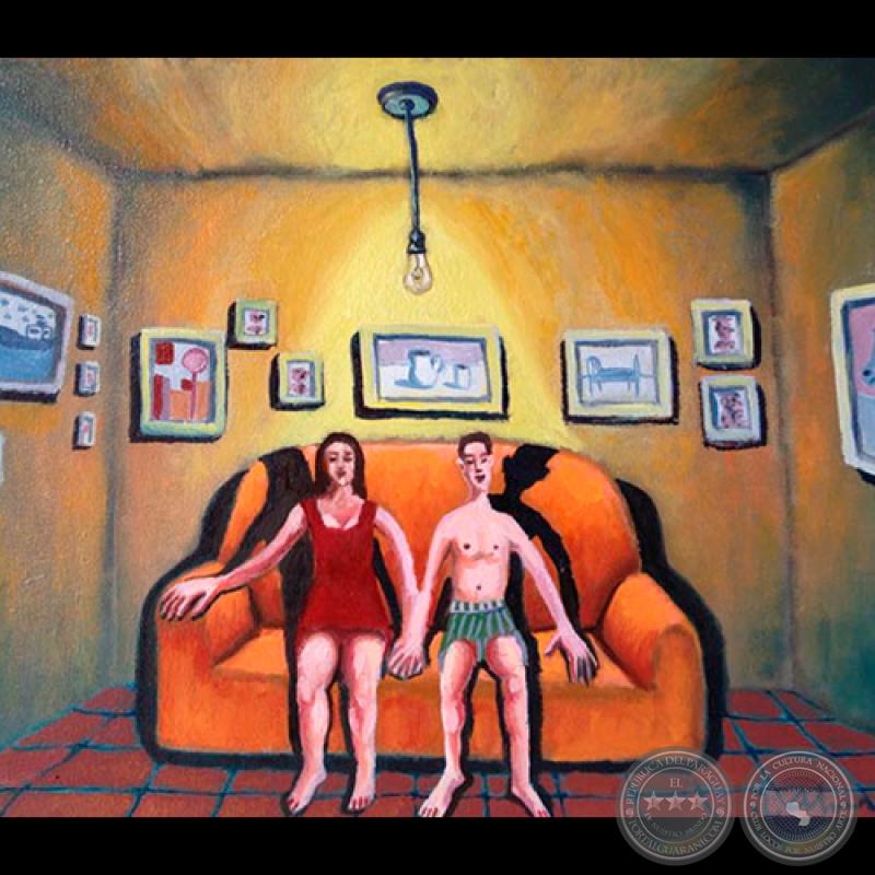 CON CALOR PERO CON ARTE, 2015 - Óleo de RICARDO ÁLVAREZ