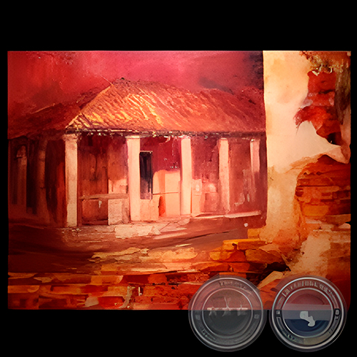 CASA DEL GOBERNADOR, 2011 - Óleo de CRISTINA CABAÑAS