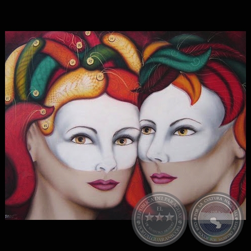 MEDIUM - SERIE GEMELAS, 2008 (Acrílico de CRISTINA PAOLI)