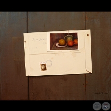 UNA CARTA DE JOHANNA, 2005 - Óleo sobre tela de SEBASTIÁN DÍAZ