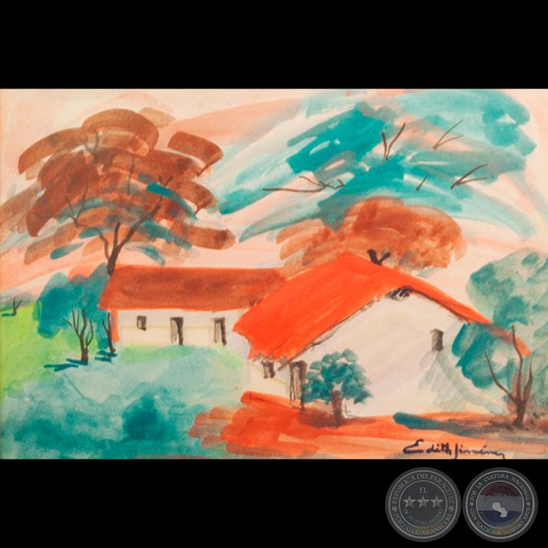 CASITA ROJA - Óleo de EDITH JIMÉNEZ - 22 al 29 de abril del 2015