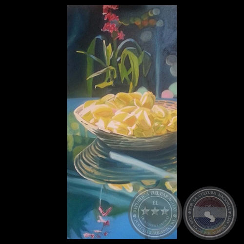 EL CIELO EN MI MESA, 2015 - Óleo de SILVANA NUOVO