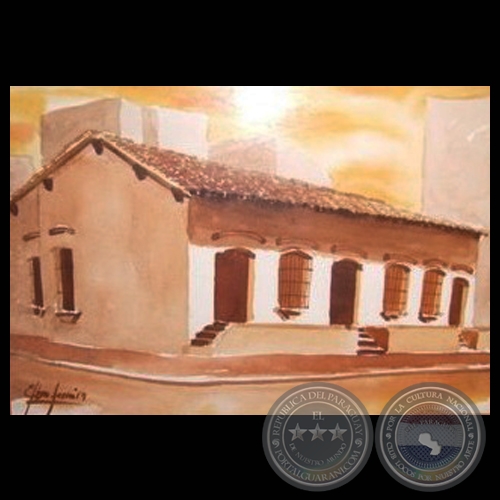 CASA DE LA INDEPENDENCIA (Acuarela de ELBA FERREIRA)