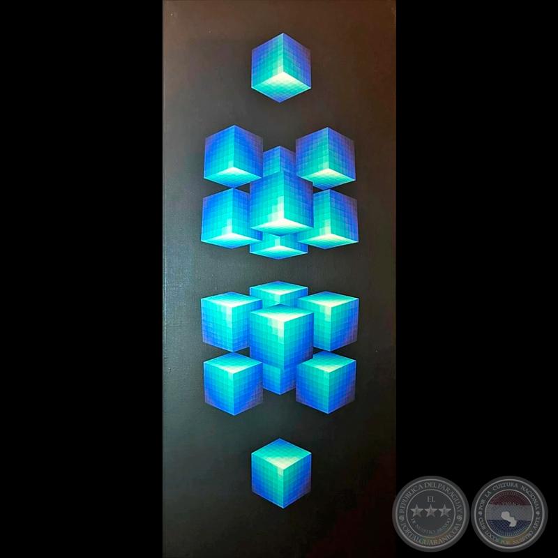 CAMPOS MÁGNETICOS JEIMA 829238, 1982 - Acrílico de ENRIQUE CAREAGA
